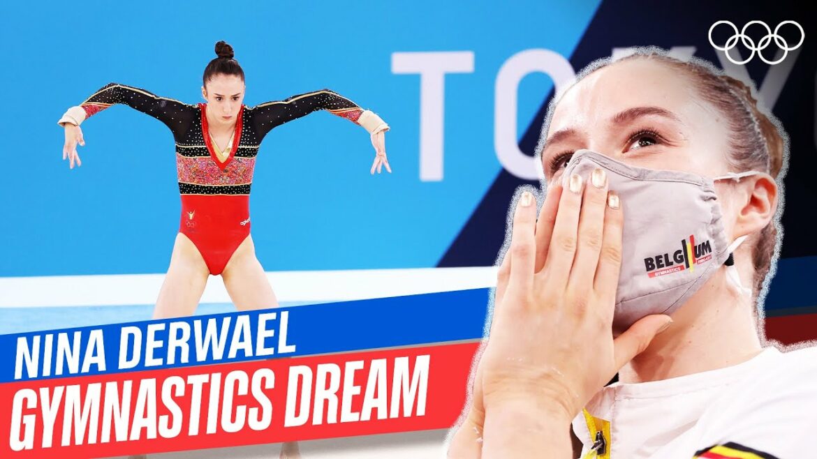 Nina Derwael performs to Vivaldi’s ‘The Four Seasons, Winter: Allegro non molto’ 🎶🤸🏽♀️