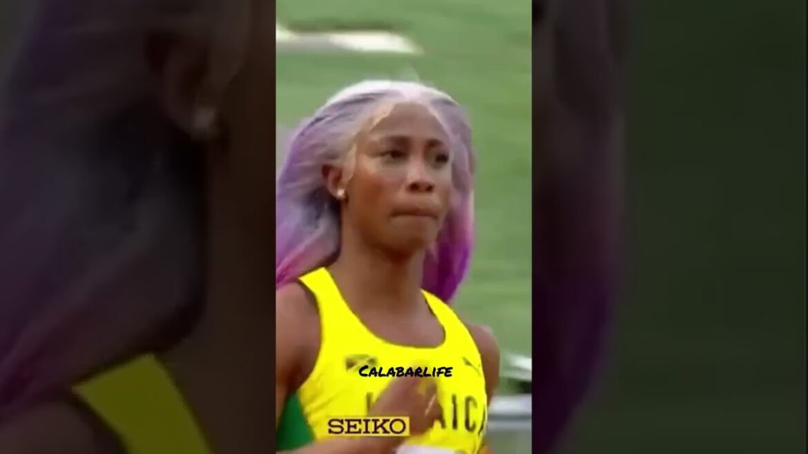 Shelly Ann Fraser pryce wins easily #shorts 🇯🇲
