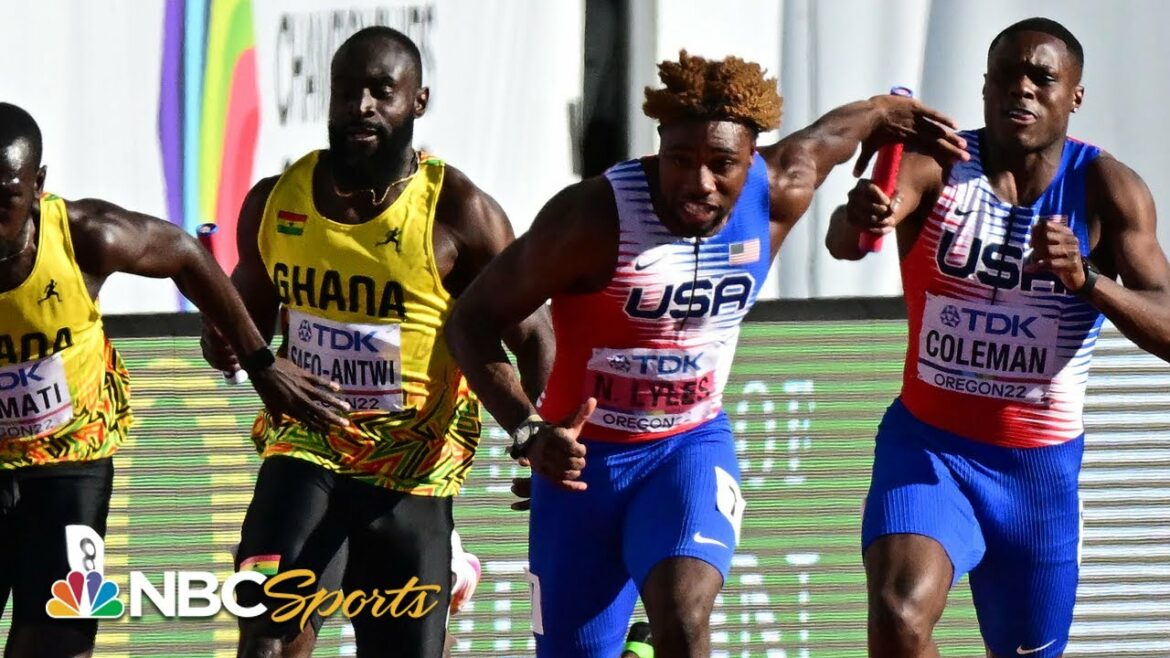 Noah Lyles and Christian Coleman lead Team USA into 4×100 relay finals at Worlds | NBC Sports