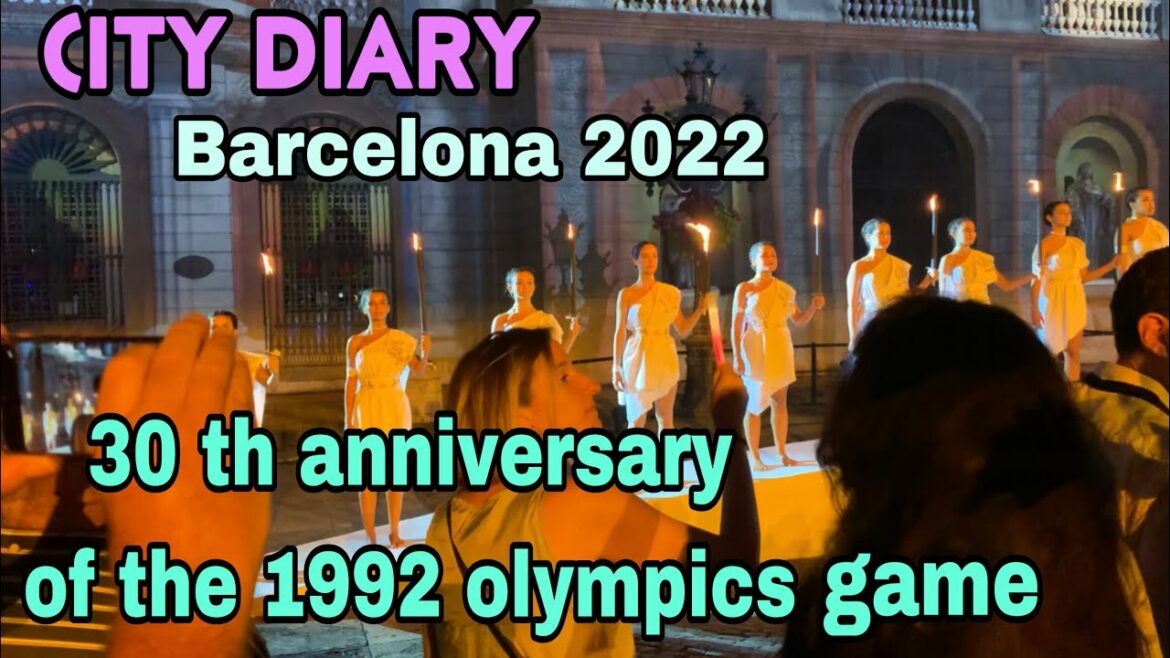 BARCELONA 2022 ‼️OLYMPIC GAMES 30th ANNIVERSARY AT PLAZA SANT JAUME ON 21 OF JULY 2022