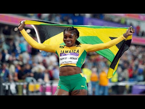 Elaine Thompson Herah winning Gold Women’s 100m Commonwealth Games 2022