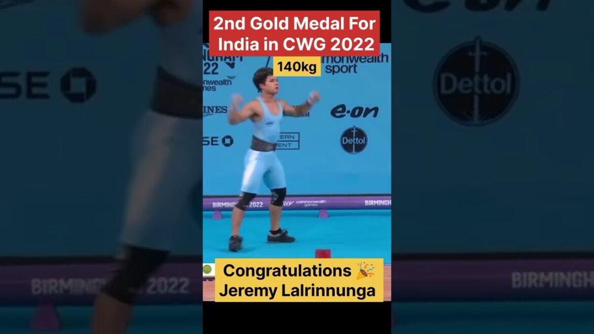 2nd Gold Medal🏅for India in CWG 2022 | Jeremy Lalrinnunga wins Gold Medal #shorts #india #goldmedal