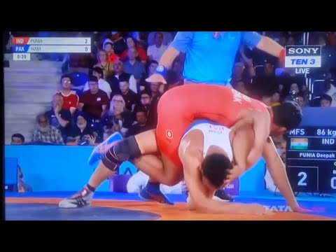 Gold for Deepak Punia🥇 men’s freestyle 86 kg || India Vs Pakistan || Birmingham Commonwealth 2022