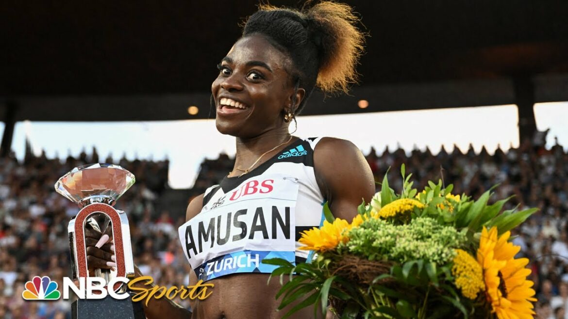 World record holder Amusan beats Olympic champ for 100m hurdles title in Zurich | NBC Sports