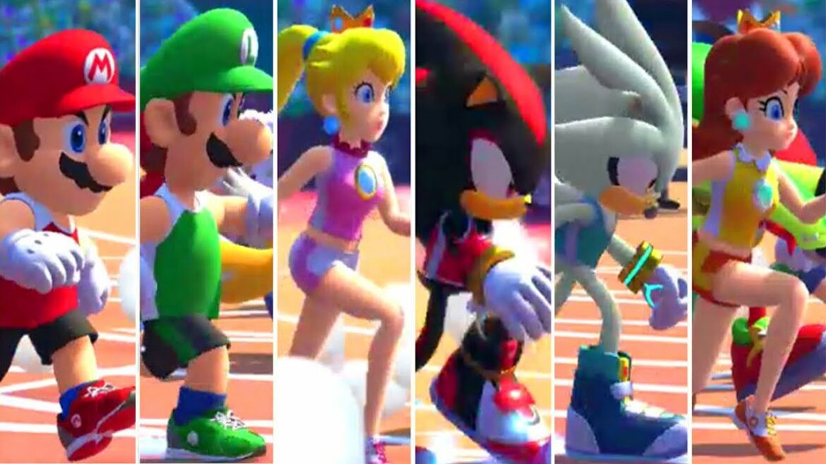 110m Hurdles All Characters – Mario & Sonic at the Olympic Games Tokyo 2020 | JinnaGaming