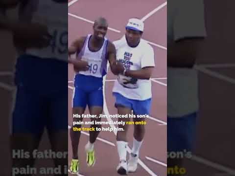 RIP Jim Redmond, Father From Famous Olympic Moment🥇 #shorts