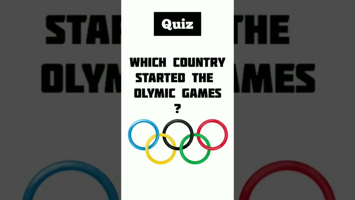 Which Country Starts the Olympic Games? Quiz #shorts #games #olympics