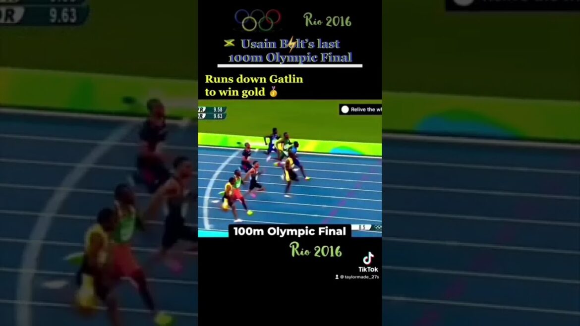 Usain Bolt runs his last 100m Olympic Final