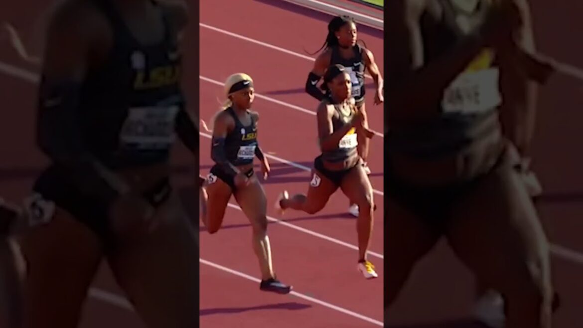 Sha’Carri Richardson runs 22.17 sec over 200m #sprinting #trackandfield #athletics