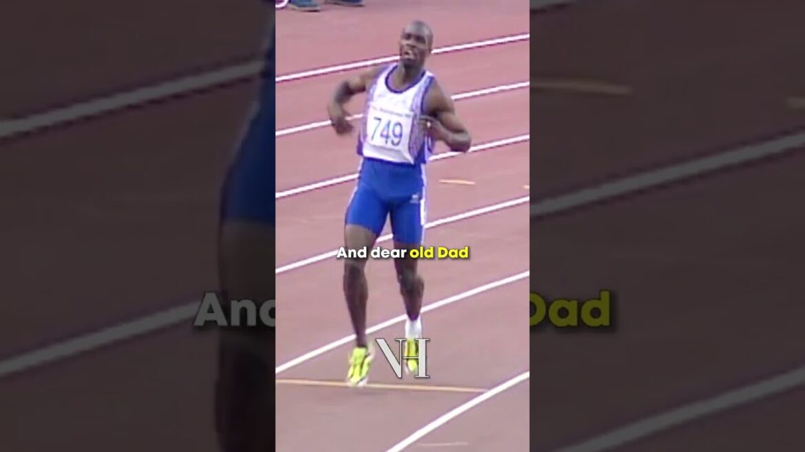 Olympic Athlete’s Father Helps Him Cross The Finish Line