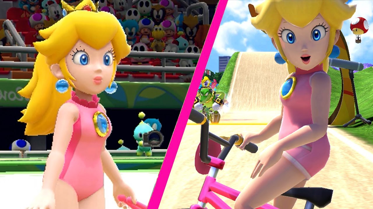 All Event Peach Gameplay Mario and Sonic at the Rio 2016 Olympic Games JinnaGaming Tokyo