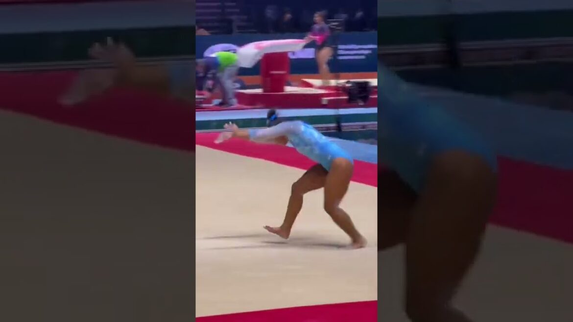 Jordan Chiles Floor Podium Training || World Championships 2022