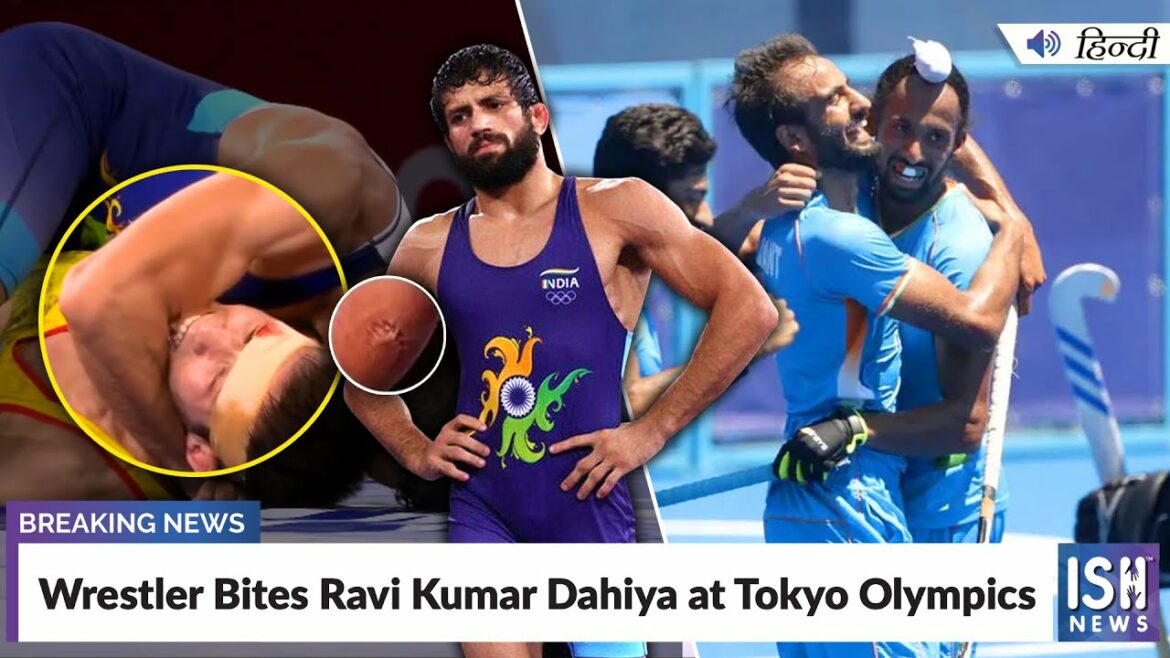 Wrestler Bites Ravi Kumar Dahiya at Tokyo Olympics