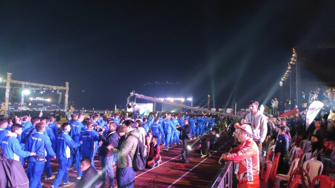 Northeast Olympic games 2022 Athletes Parade during opening ceremony