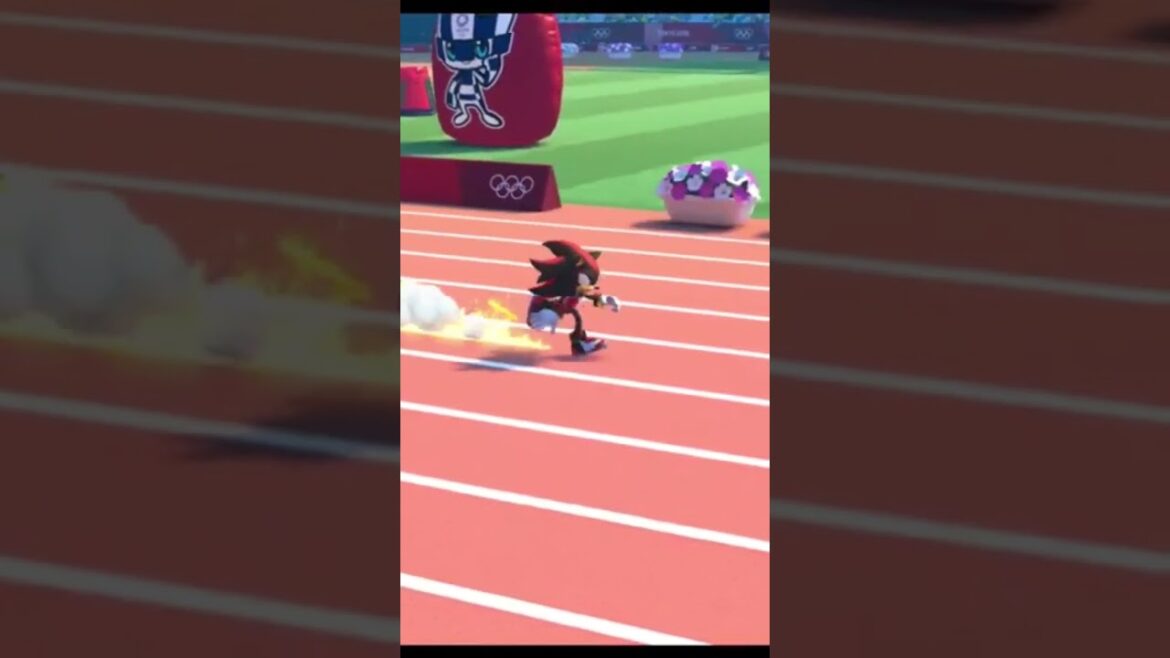 Shadow Win on 100m, Mario and Sonic Tokyo 2020 #shorts