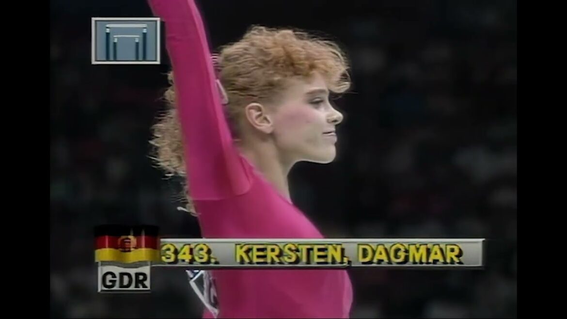 East Germany Uneven Bars Team Compulsory @ 1988 Seoul Olympic Games