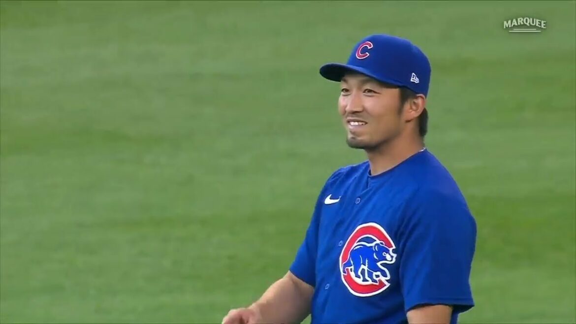 Seiya Suzuki's proud strong shoulders explode! Stab the runner who jumped out with a fastball! The Pitcher is also very happy!