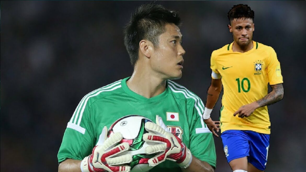 Eiji Kawashima fabulous penalty save against NEYMAR
