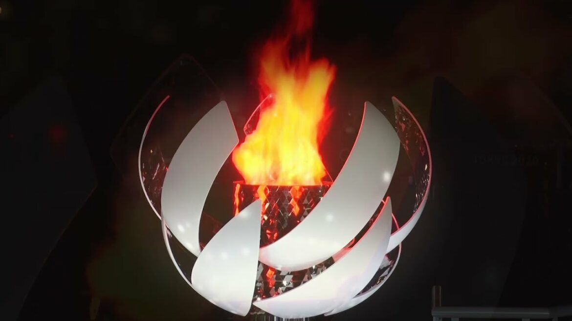 Lighting of the cauldron for the competition period[Tokyo 2020 Olympics]