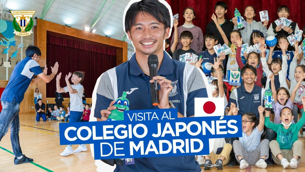 📹 The CD Leganés Foundation and Gaku Shibasaki visit the Japanese School of Madrid 🏫🎌 📹 The CD Leganés Foundation and Gaku Shibasaki visit the Japanese School of Madrid 🏫🎌