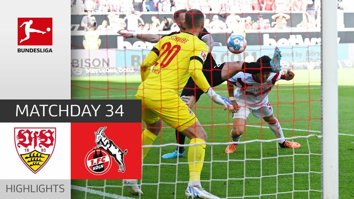 VfB Stuttgart – 1. FC Koln 2-1 | Highlights | Matchday 34 – Bundesliga 2021/22 VfB Stuttgart - 1. FC Koln 2-1 | Highlights | Matchday 34 – Bundesliga 2021/22
