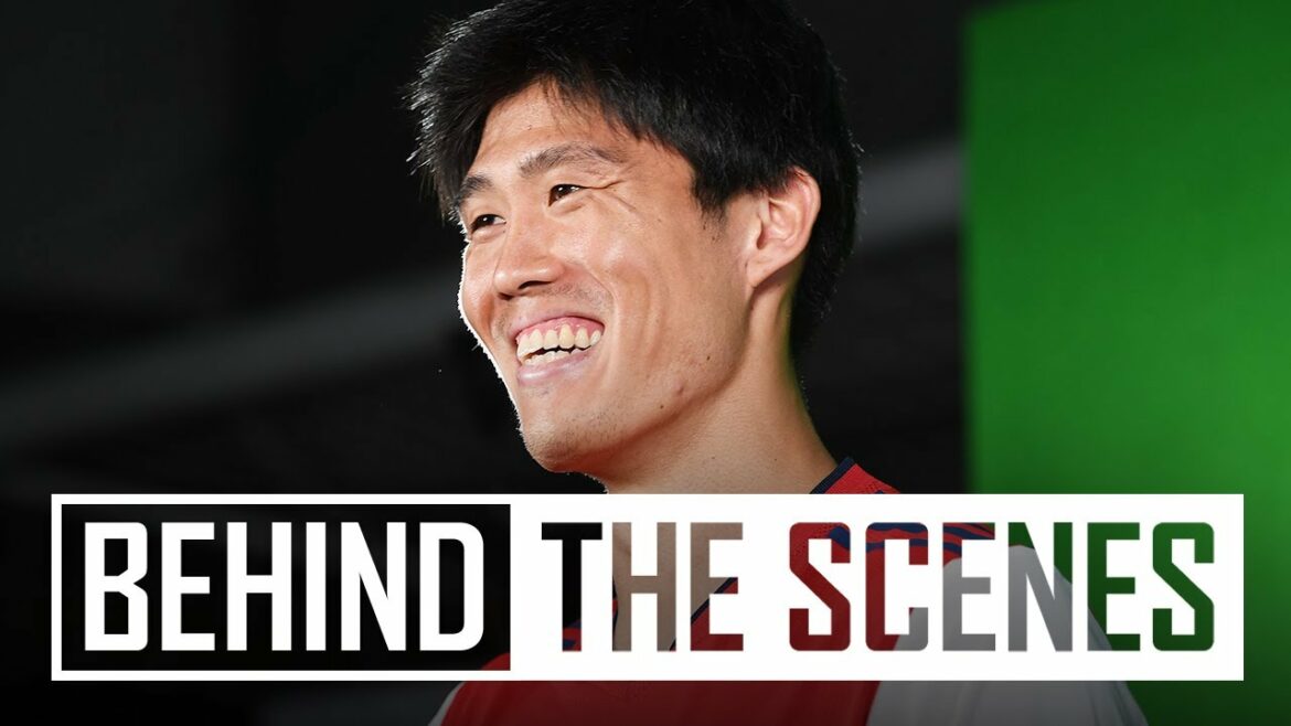 Takehiro Tomiyasu’s first day at The Arsenal | Behind the scenes Takehiro Tomiyasu's first day at The Arsenal | Behind the scenes