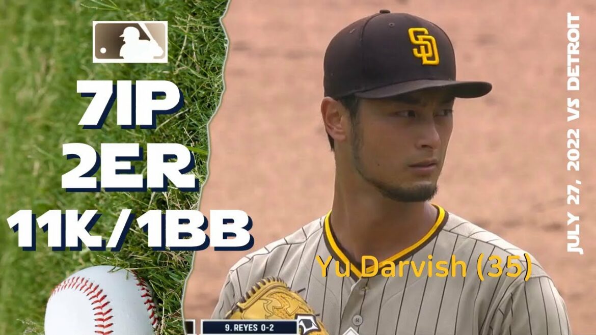 Yu Darvish Yu Darvish Yes 11K game | July 27, 2022 | MLB highlights