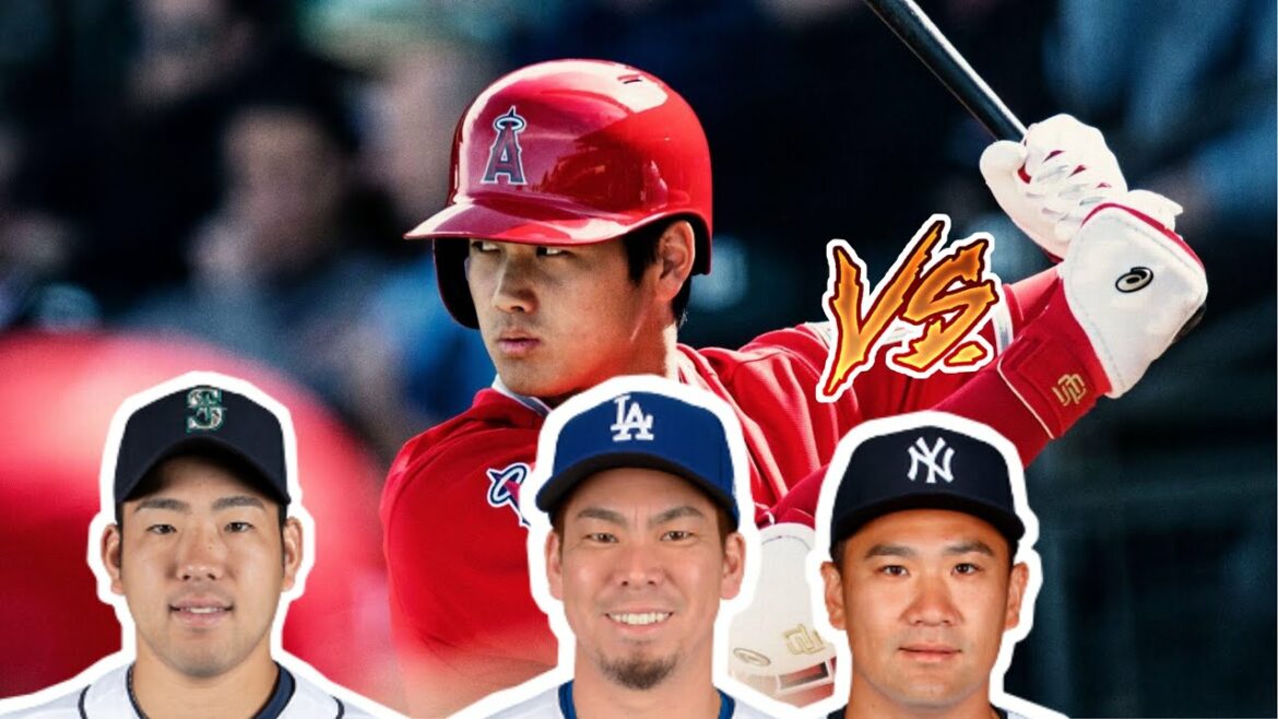 Shohei Ohtani versus Kenta Maeda, Masahiro Tanaka and Yusei Kikuchi