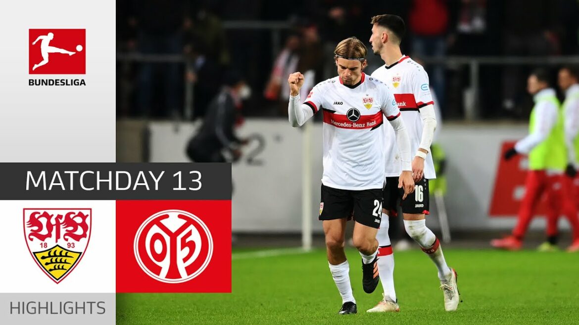 VfB Stuttgart – 1. FSV Mainz 05 2-1 | Highlights | Matchday 13 – Bundesliga 2021/22 VfB Stuttgart - 1. FSV Mainz 05 2-1 | Highlights | Matchday 13 – Bundesliga 2021/22
