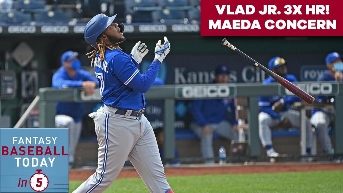 Vladimir Guerrero Jr. Triple Dong! Bench Kenta Maeda? | Fantasy Baseball Today In 5 Vladimir Guerrero Jr. Triple Dong! Bench Kenta Maeda? | Fantasy Baseball Today In 5