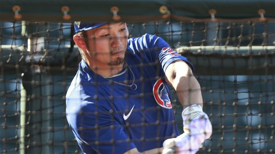 Japanese Baseball Star Seiya Suzuki Trains with the Chicago Cubs ahead of the MLB Season