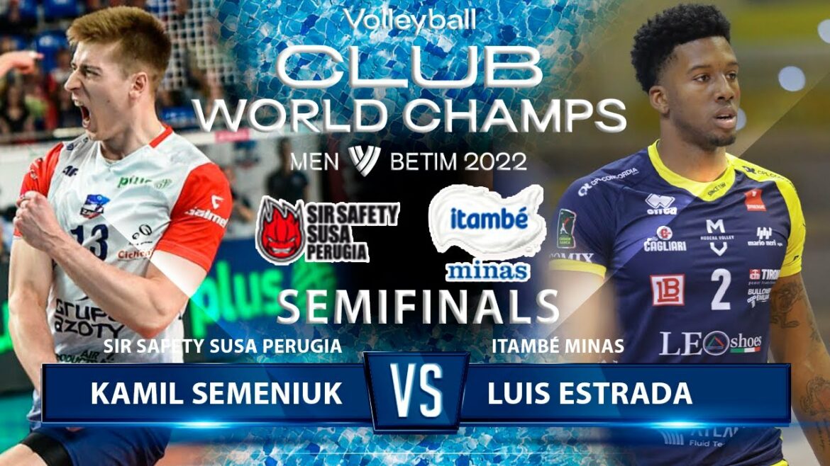 Semi-Finals | Kamil Semeniuk vs. Luis Estrada | SIR Safety SUSA Perugia vs Itambé Minas | Club Champs Semi-Finals | Kamil Semeniuk vs. Luis Estrada | SIR Safety SUSA Perugia vs Itambé Minas | Club Champs