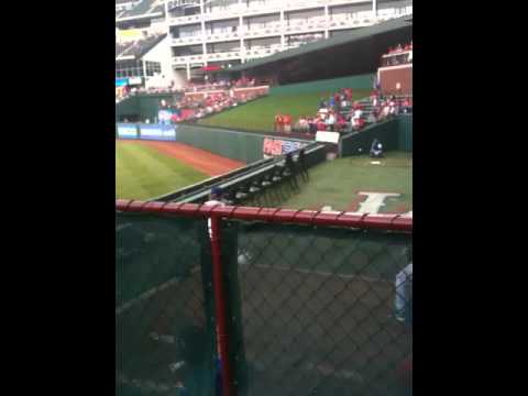 Yu Darvish MLB Debut Pre-game Bullpen Session Yu Darvish MLB Debut Pre-game Bullpen Session