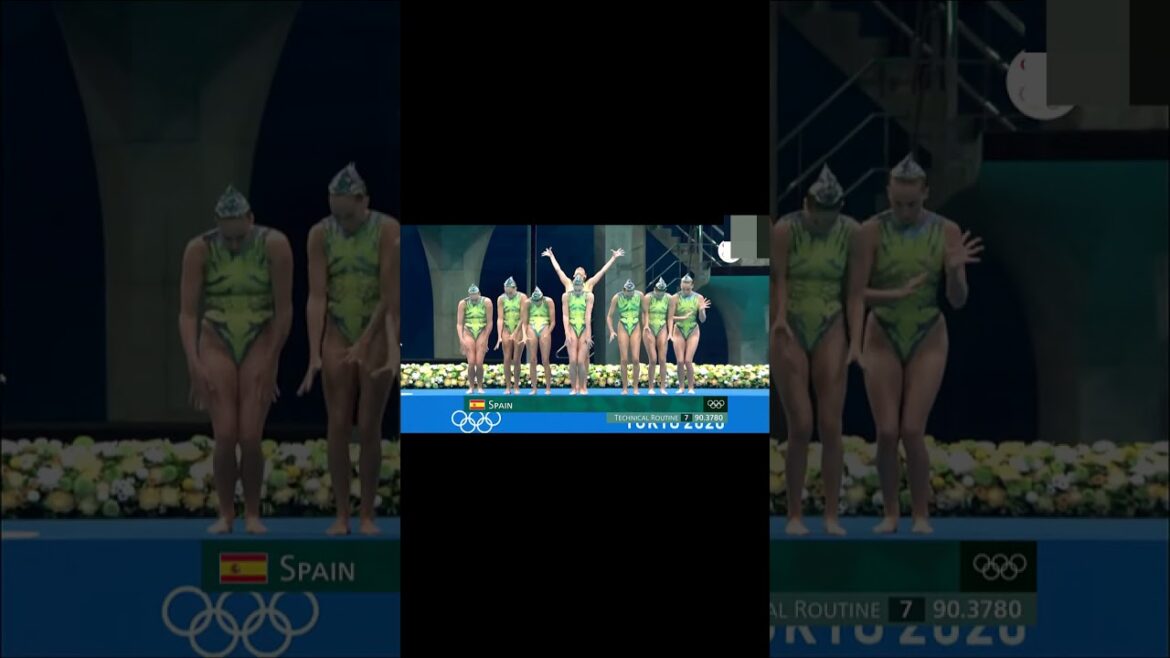 Spain Team Free Final Part 1 - Olympic Games Tokyo 2020 #aquatics #spain #swimming #olympics