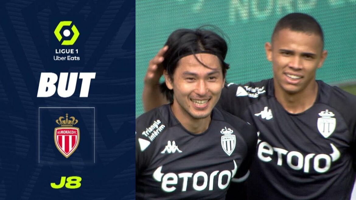 But Takumi MINAMINO (87' - ASM) STADE DE REIMS - AS MONACO (0-3) 22/23