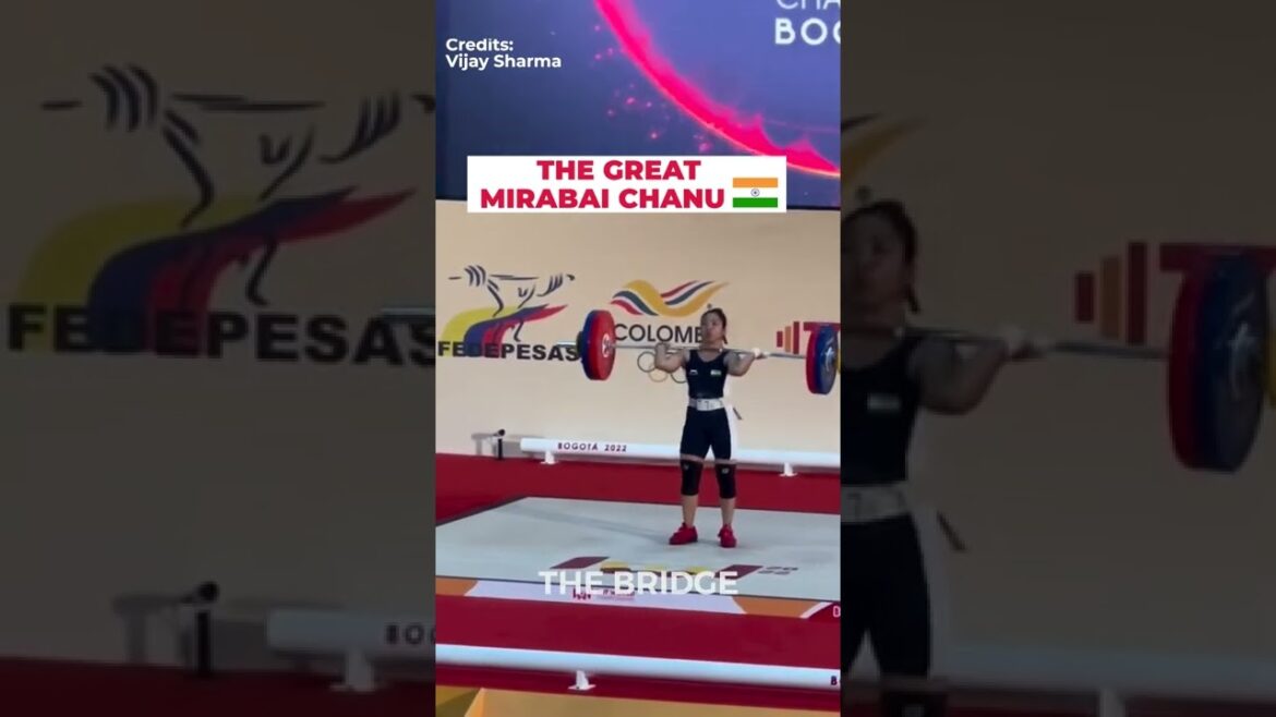 Mirabai Chanu's silver medal lift at world championships | The Bridge #shorts