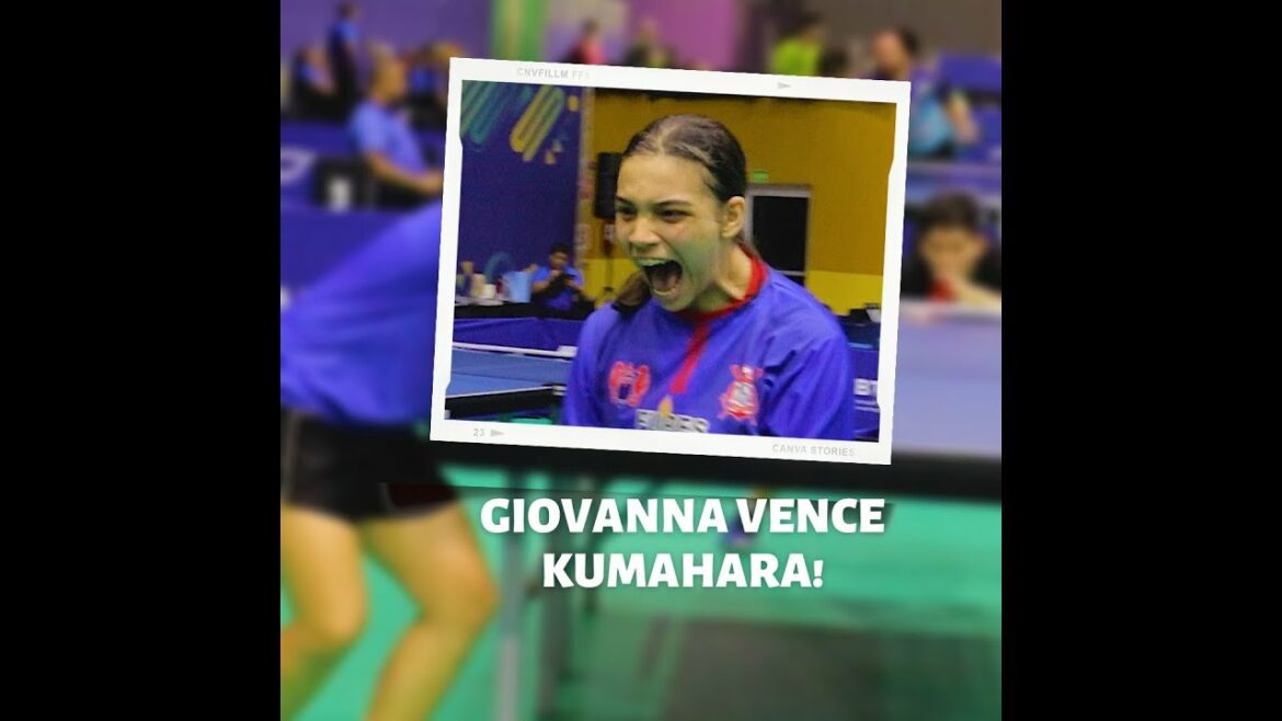 KUMAHARA LOSE TO GIOVANNA IN THE BRAZILIAN CHAMPIONSHIP!🏓 #shorts