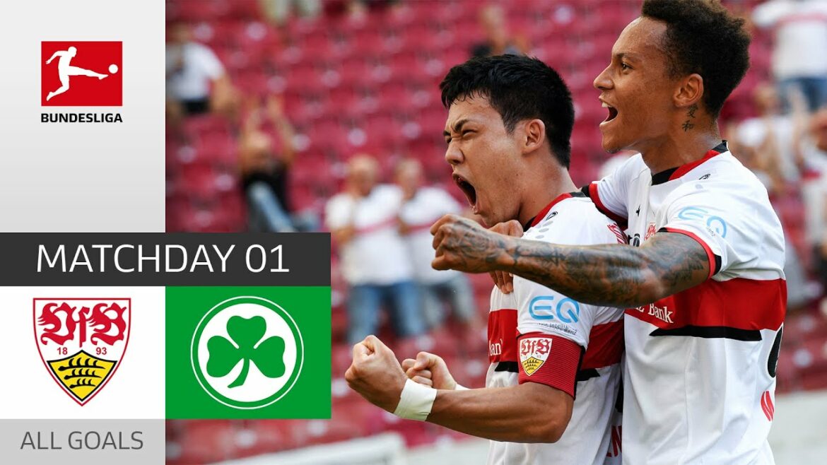 Goal Fest in Stuttgart | VfB Stuttgart – Fuerth 5-1 | All Goals | MD 1 – Bundesliga 21/22 Goal Fest in Stuttgart | VfB Stuttgart - Fuerth 5-1 | All Goals | MD 1 – Bundesliga 21/22