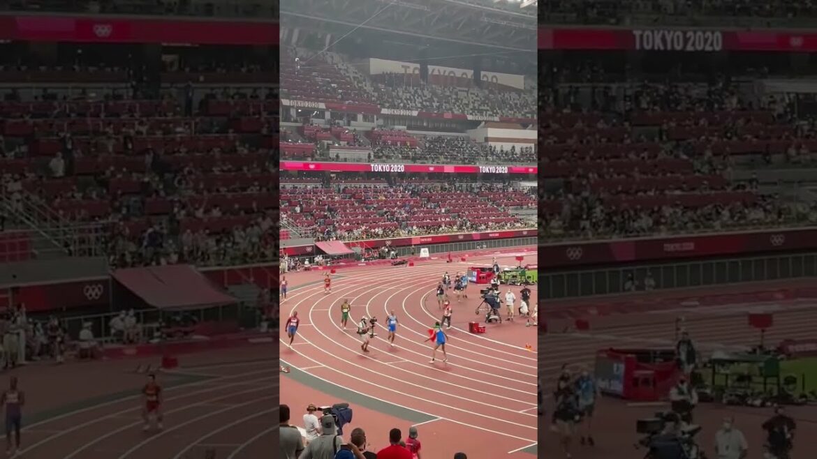 Men's 100m Final at Tokyo Olympic 2020 (Fan View)