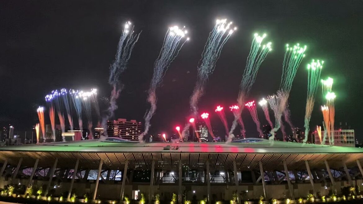 [Great power!  ]Tokyo 2020 Olympic and Paralympic Games[Fireworks at the Paralympic Closing Ceremony]Tokyo2020 Olympic and Paralympic Games fireworks 2021.09.05