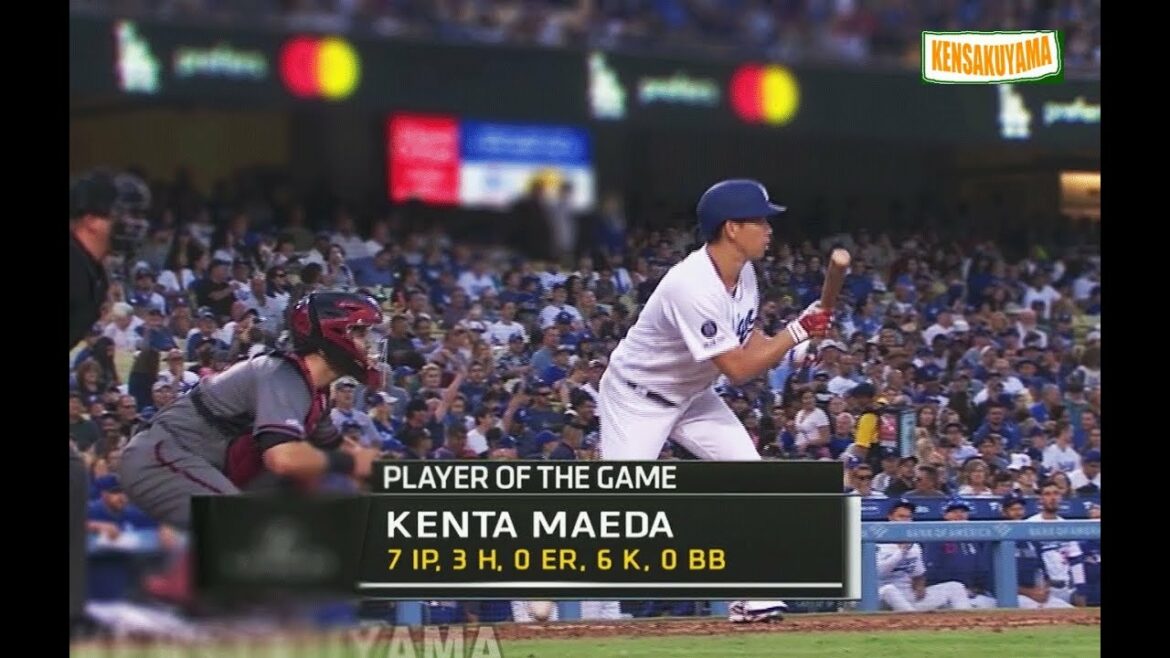 Kenta Maeda pitches cleanly in the 7th inning, Dodgers vs. D-backs (Japan time, August 11, 2019)