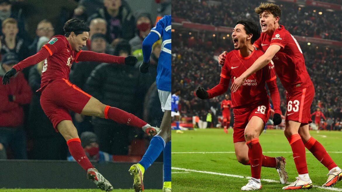 Every angle of Takumi Minamino’s brilliant last-gasp equaliser for Liverpool