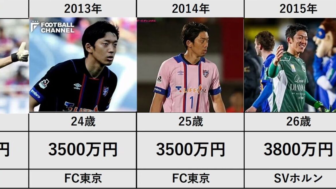 [Shuichi Gonda]Affiliation and change in annual salary