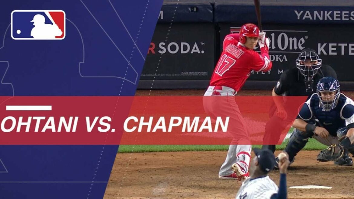 Shohei Ohtani takes on Aroldis Chapman in New York Shohei Ohtani takes on Aroldis Chapman in New York