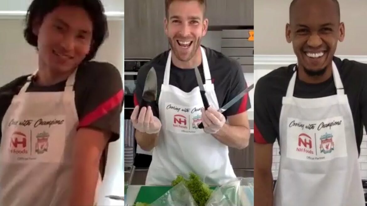 Cooking with Champions Challenge: Minamino v Fabinho v Adrian Cooking with Champions Challenge: Minamino v Fabinho v Adrian