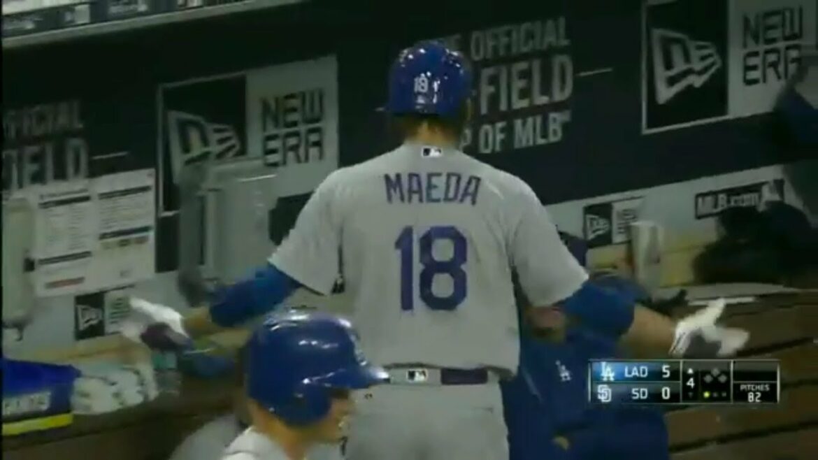 Maeken hits his first home run in his MLB debut, but is almost ignored by his teammates on the bench