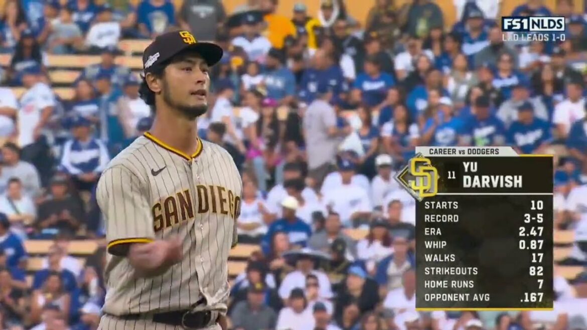 [速報] Yu Darvish withdraws after losing 3 points in the middle of the 6th inning Create a match with the strongest Dodgers with tenacious pitching!