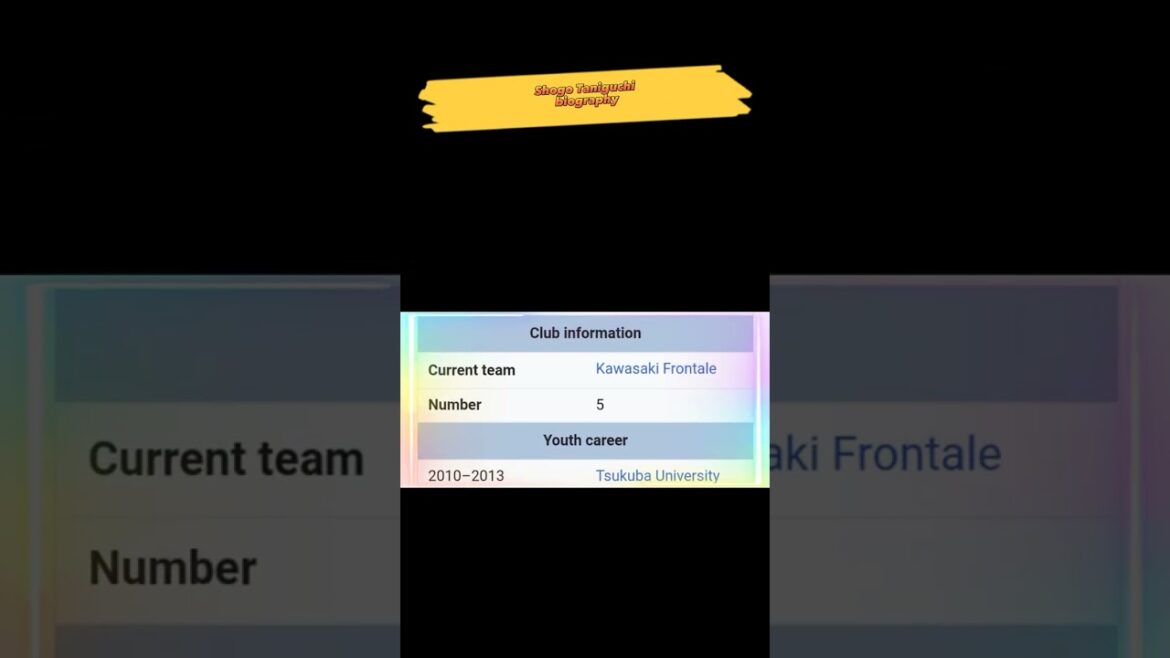 biography of Shogo Taniguchi football player. ||#fifaworldcup #fifa #biography #footballshorts biography of Shogo Taniguchi football player. ||#fifaworldcup #fifa #biography #footballshorts