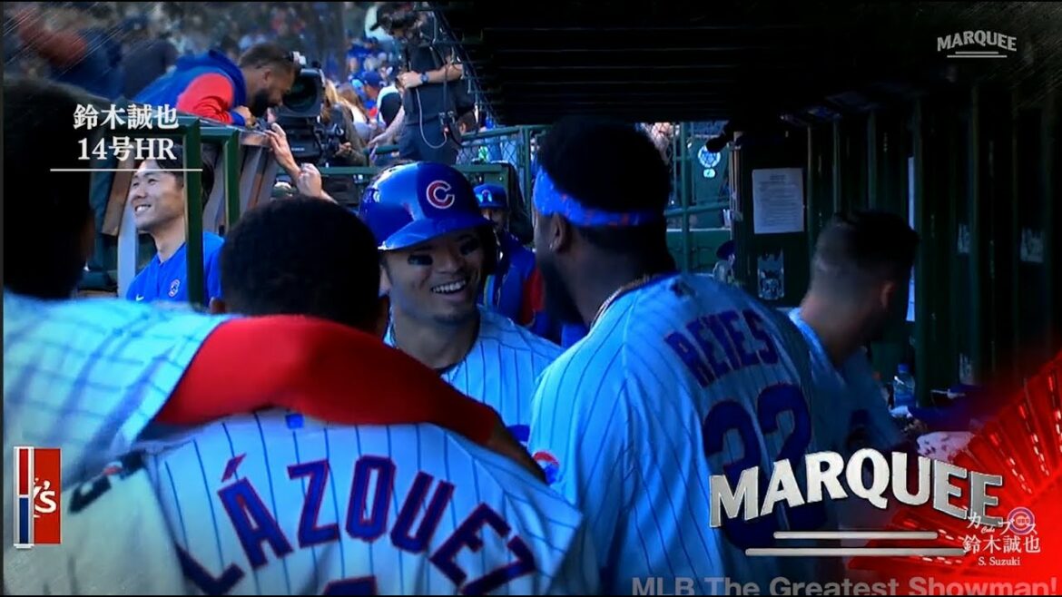 [Seiya Suzuki]The first home run after becoming a dad!  ! For the first time in 20 days in the 14th season, he hits a 167km home run and dances Taka Tanaka with Reyes on his bench!