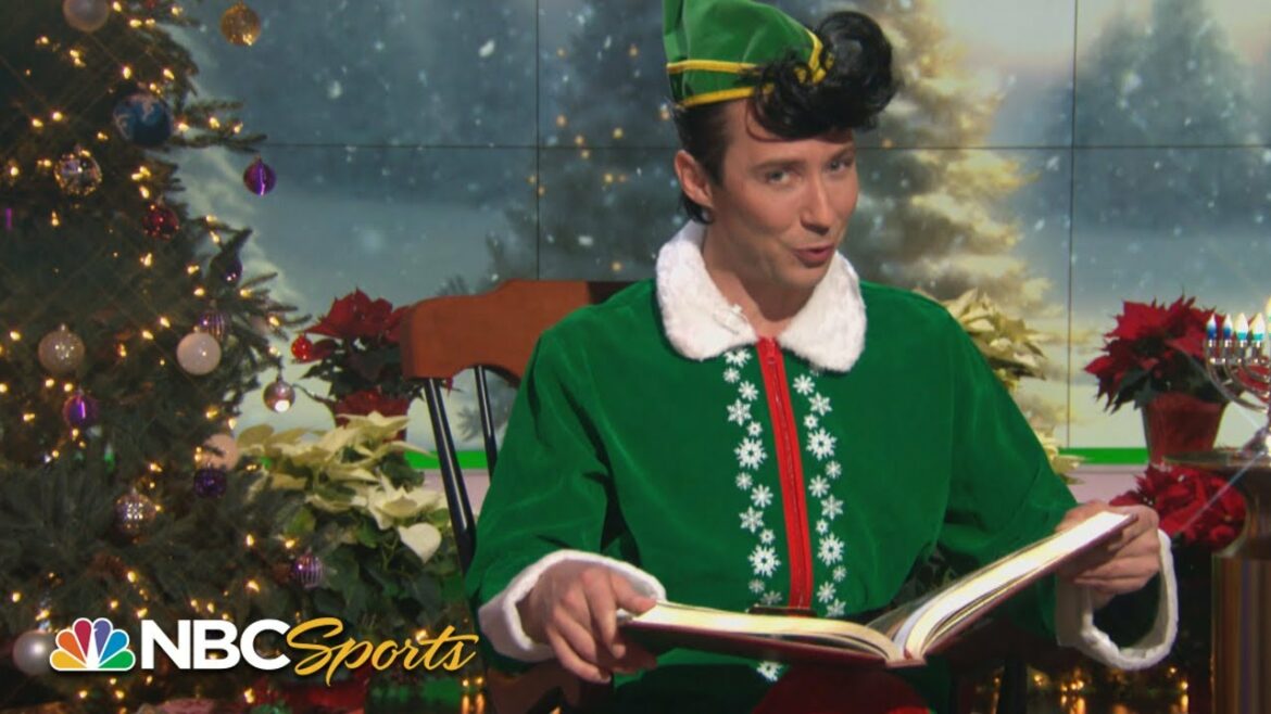 Johnny Weir (as an elf) poetically recaps the year in Olympic sports | CHASING GOLD